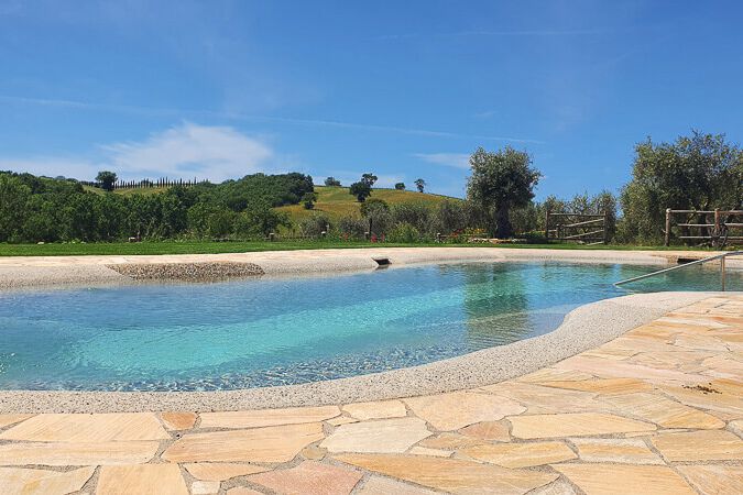 Doppelzimmer Meria Toskana Agriturismo Le Stelle mit Pool und Weingut am Meer der Maremma
