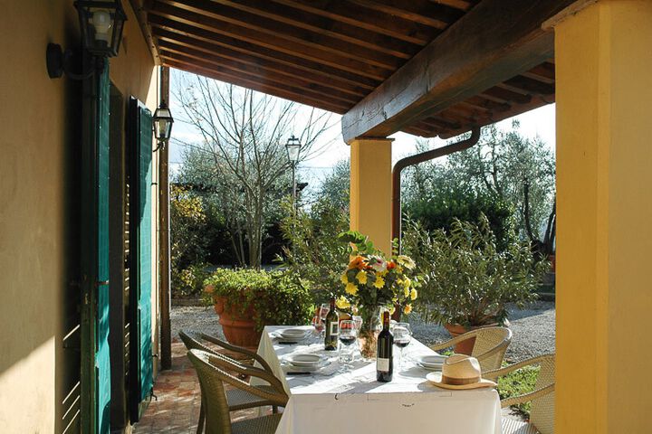 Toskana Ferienwohnung Stalla im Chianti-Landgut Villa Panconesi mit Pool
